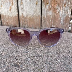 Emporio Armani Purple Gradient Sunglasses with Metal Accents